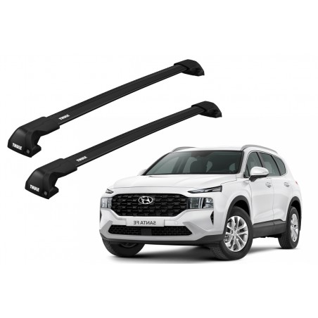 Barras Thule HYUNDAI Santa Fe 18-23 RA / EDGE Flush BLACK