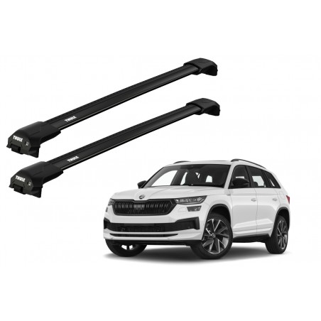 Barras Thule SKODA Kodiaq 17- RE / EDGE Flush Black