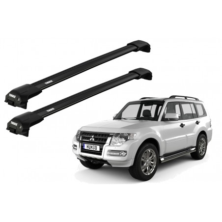 Barras Thule MITSUBISHI Montero 07- RE / EDGE Flush Black