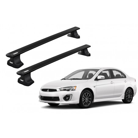 Barras Thule MITSUBISHI Lancer EVO 08-18 TN / WingBar Black