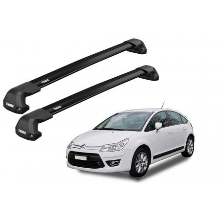 Barras Thule CITROEN C4 05-10 PF / EDGE Flush BLACK