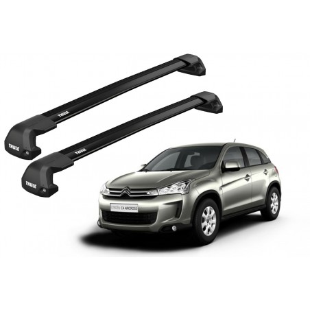 Barras Thule CITROEN C4 Aircross 12-18 PF / EDGE Flush BLACK