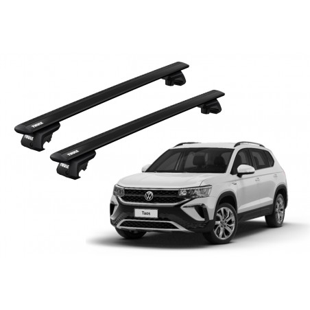 Barras Thule VOLKWAGEN Taos 21- RE / Wing EVO BK