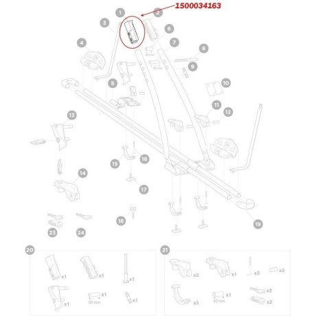 Thule Holder Freeride 34163