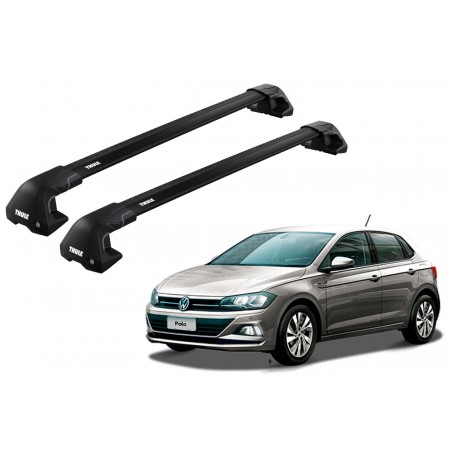 Barras Thule VOLKSWAGEN Polo 18-22 TN / EDGE Flush Black