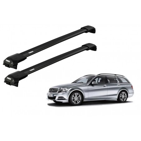 Barras Thule MERCEDES BENZ C-Class 07-14 RE / EDGE Flush Black