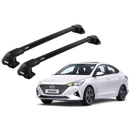 Barras Thule HYUNDAI Accent 18-23 TN / EDGE Flush Blac