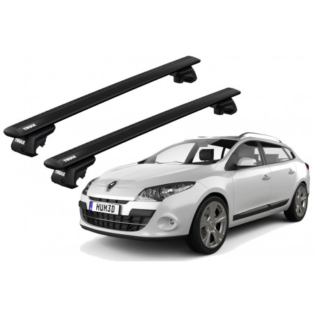 Barras Thule RENAULT Megane 09-16 RE / WingBar EVO Black