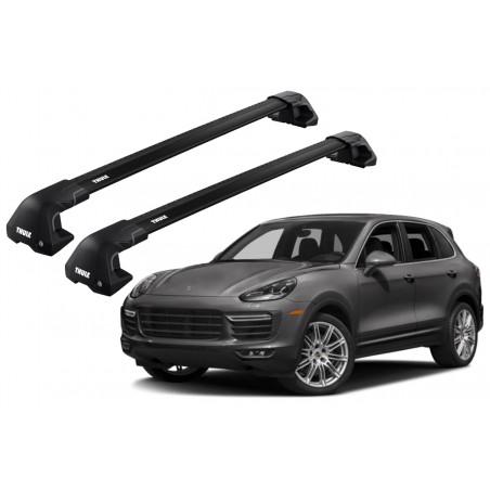 Barras Thule PORSCHE Cayenne 18- TN / EDGE Flu Black