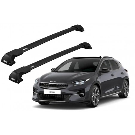 Barras Thule KIA XCeed 19- RA / EDGE Flush Black