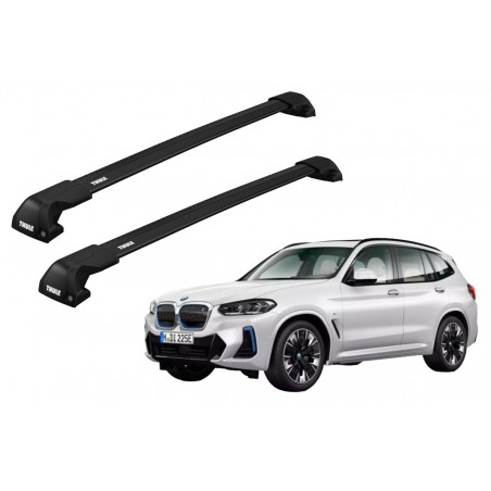 Barras Thule BMW iX3 21-24 RA / EDGE Flush Black