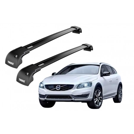 Barras Thule VOLVO V60 10-18 RA / WingBar EDGE Black