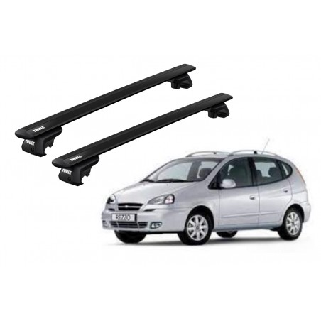 Barras Thule CHEVROLET Rezzo 00-04 RE / WingBar EVO Black