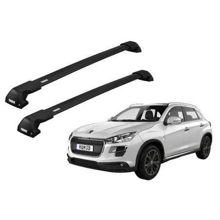 Barras Thule PEUGEOT 4008 12-17 RA / EDGE Flush Black