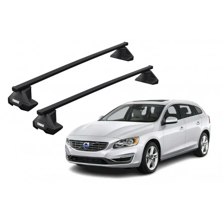 Barras Thule VOLVO V60 10-18 TN / SquareBar EVO