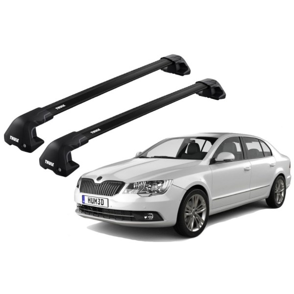 Barras Thule SKODA Superb (Mk III) 15-19 TN / EDGE Flu Black