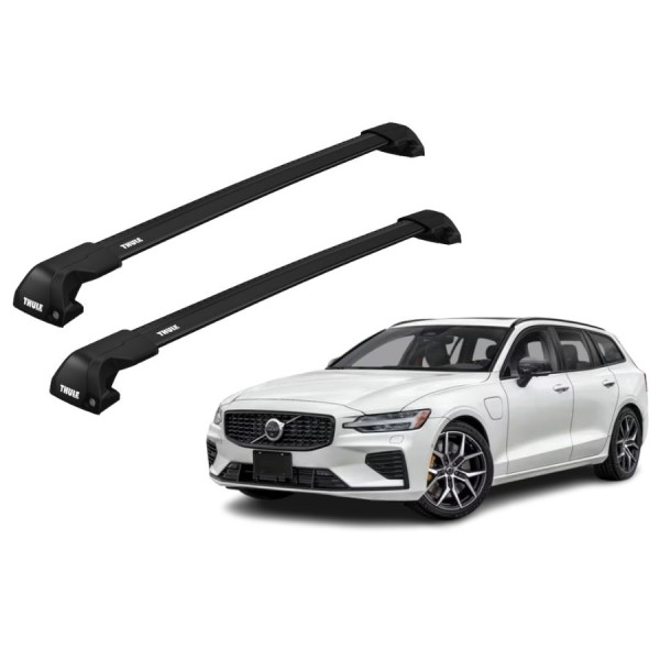 Barras Thule VOLVO V60 19- RA / EDGE Flush Black