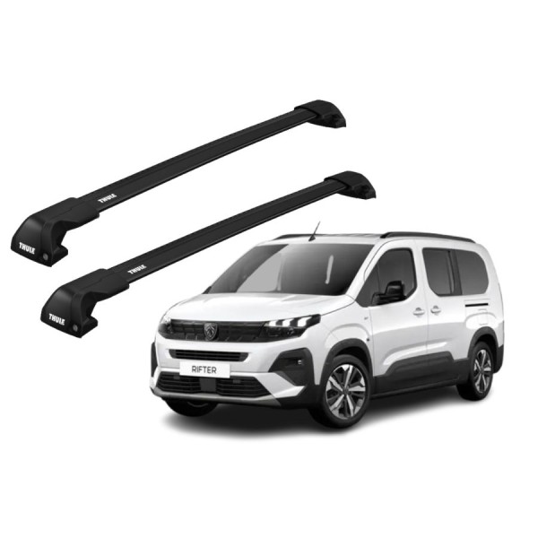 Barras Thule PEUGEOT Rifter 19- RA / EDGE Flush BLACK