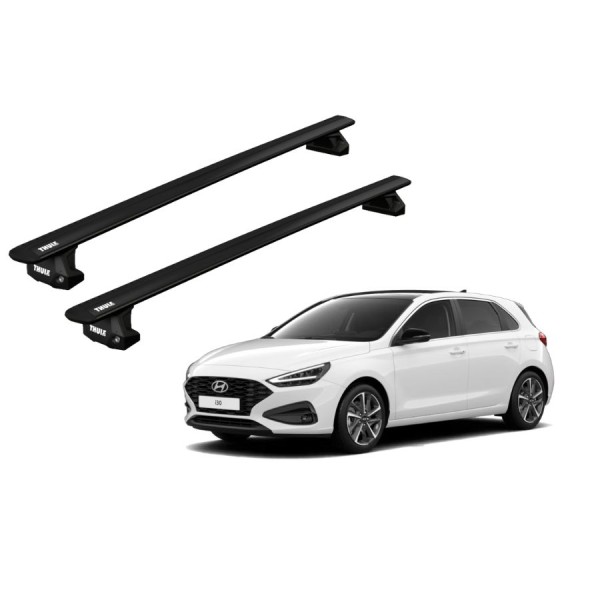 Barras Thule HYUNDAI i30 17-20 PF / WingBar EVO Black