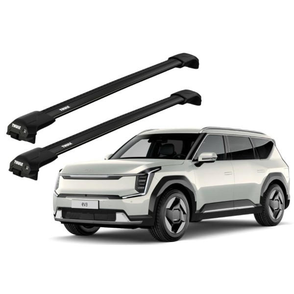 Barras Thule KIA EV9 23- RE / EDGE Flush Black